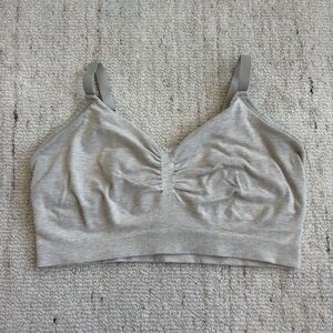 Kindred Bravely Sublime Bamboo Hands-Free Pumping Lounge & Sleep Bra Oatmeal (A)